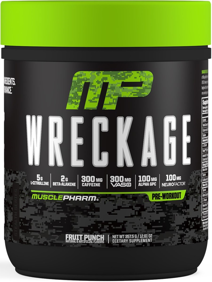 Wreckage PreWorkout by MusclePharm Sporty's Health